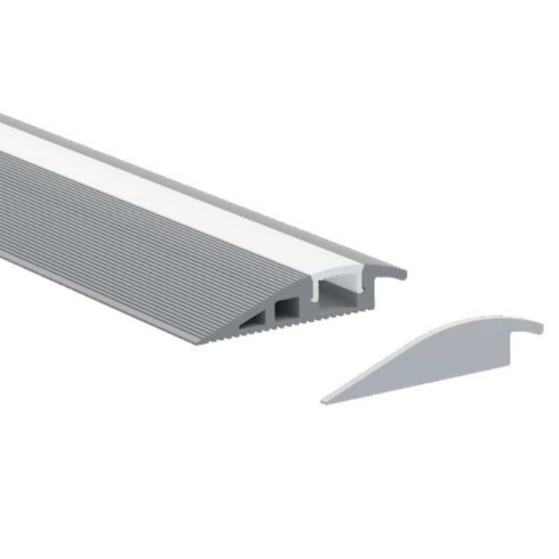 Floor Aluminum LED Channel Diffuser For 10mm Flexible LED Strip Lights